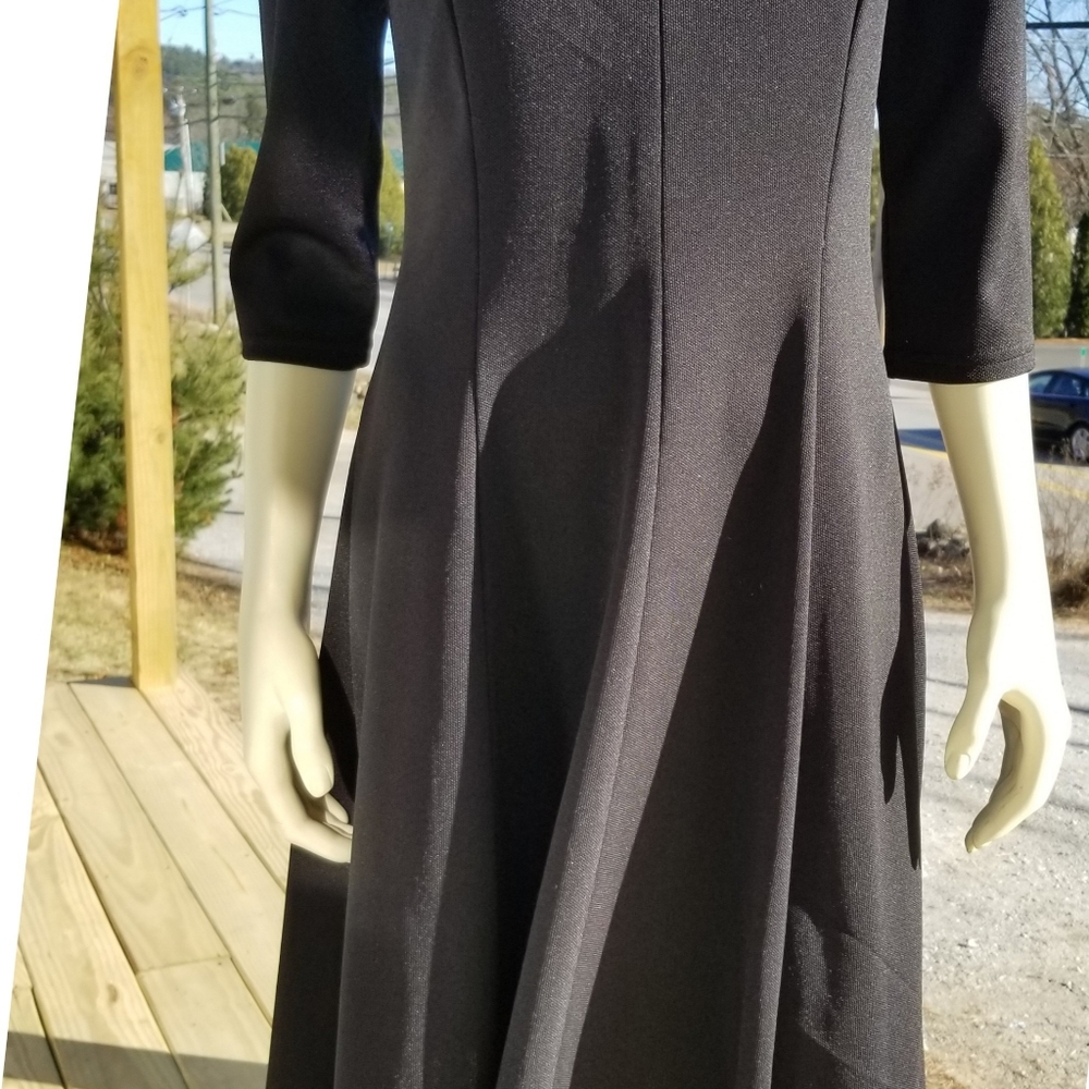 Pepe Runa A-Line, V-neck Dress, Black, M NWT ✔️ - Picture 5 of 8